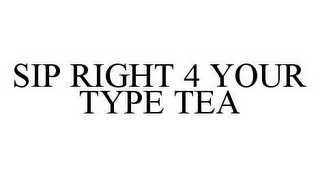 SIP RIGHT 4 YOUR TYPE TEA