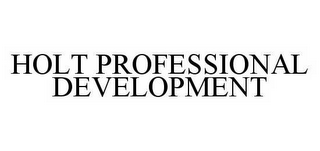 HOLT PROFESSIONAL DEVELOPMENT