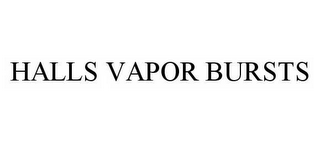 HALLS VAPOR BURSTS