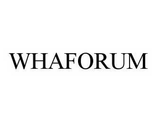 WHAFORUM