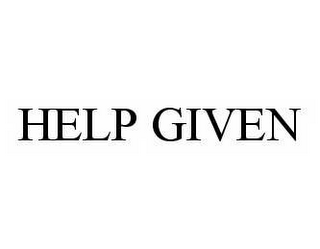 HELP GIVEN