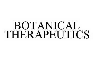 BOTANICAL THERAPEUTICS