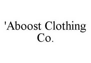 'ABOOST CLOTHING CO.