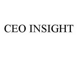 CEO INSIGHT