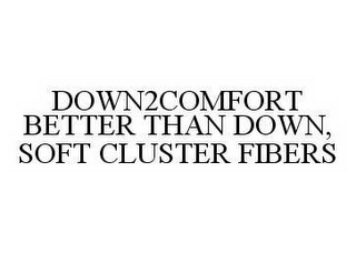 DOWN2COMFORT BETTER THAN DOWN, SOFT CLUSTER FIBERS