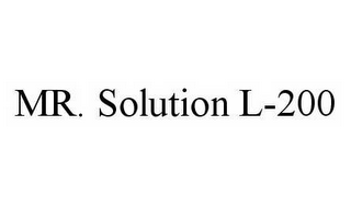 MR. SOLUTION L-200