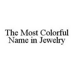 THE MOST COLORFUL NAME IN JEWELRY