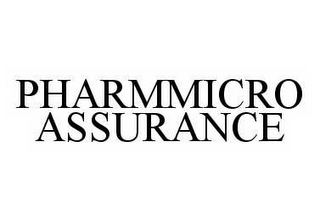 PHARMMICRO ASSURANCE