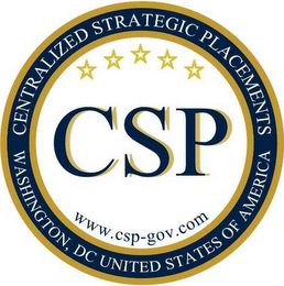 CSP CENTRALIZED STRATEGIC PLACEMENTS WASHINGTON, DC UNITED STATES OF AMERICA WWW.CSP-GOV.COM