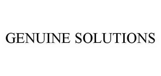 GENUINE SOLUTIONS