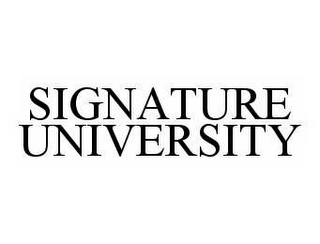 SIGNATURE UNIVERSITY