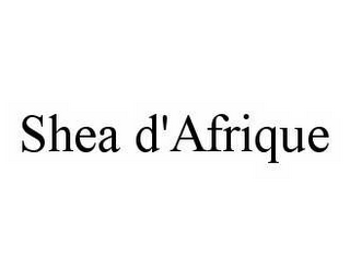 SHEA D'AFRIQUE