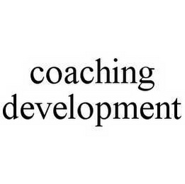 COACHING DEVELOPMENT