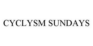 CYCLYSM SUNDAYS