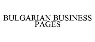 BULGARIAN BUSINESS PAGES