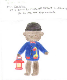 THIS BEAR IS MADE OF COMFORT AND SECURITY GUIDE ME AND KEEP ME SAFE