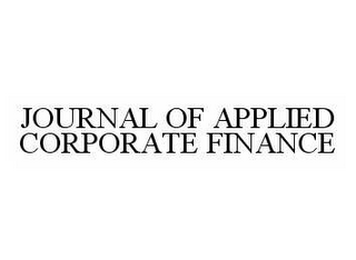 JOURNAL OF APPLIED CORPORATE FINANCE