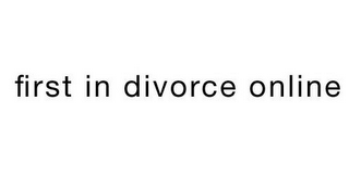 FIRST IN DIVORCE ONLINE