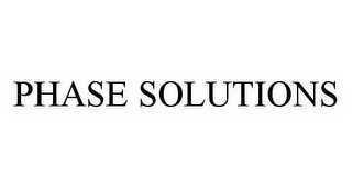 PHASE SOLUTIONS