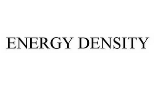 ENERGY DENSITY