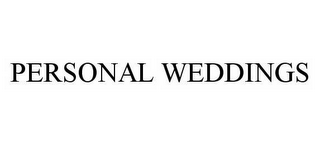 PERSONAL WEDDINGS