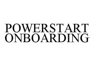 POWERSTART ONBOARDING