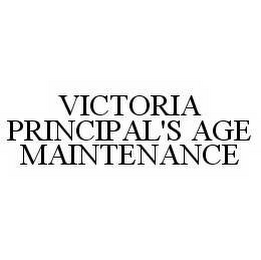 VICTORIA PRINCIPAL'S AGE MAINTENANCE