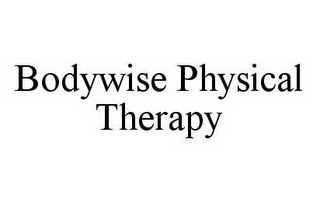 BODYWISE PHYSICAL THERAPY