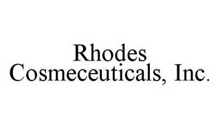 RHODES COSMECEUTICALS, INC.