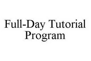 FULL-DAY TUTORIAL PROGRAM