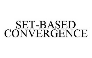 SET-BASED CONVERGENCE