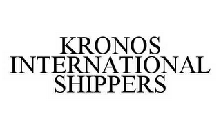 KRONOS INTERNATIONAL SHIPPERS