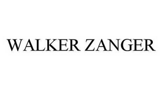 WALKER ZANGER