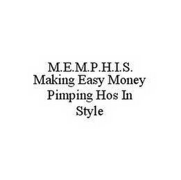 M.E.M.P.H.I.S.  MAKING EASY MONEY PIMPING HOS IN STYLE