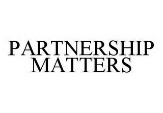 PARTNERSHIP MATTERS