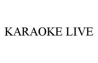 KARAOKE LIVE