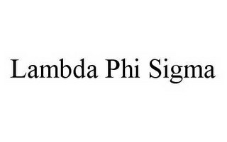 LAMBDA PHI SIGMA