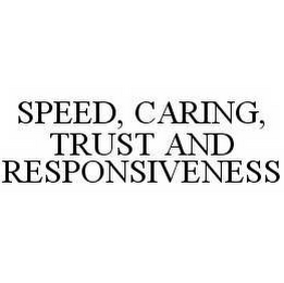 SPEED, CARING, TRUST AND RESPONSIVENESS