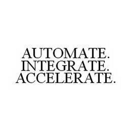 AUTOMATE.  INTEGRATE.  ACCELERATE.