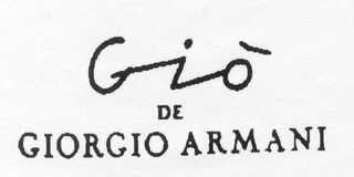 GIO' DE GIORGIO ARMANI