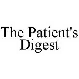 THE PATIENT'S DIGEST