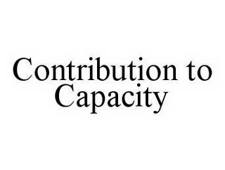 CONTRIBUTION TO CAPACITY