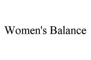 WOMEN'S BALANCE