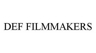 DEF FILMMAKERS