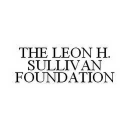 THE LEON H. SULLIVAN FOUNDATION