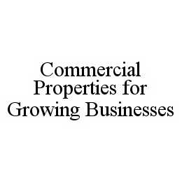 COMMERCIAL PROPERTIES FOR GROWING BUSINESSES