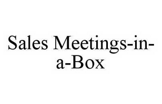 SALES MEETINGS-IN-A-BOX