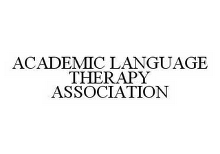 ACADEMIC LANGUAGE THERAPY ASSOCIATION