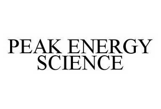 PEAK ENERGY SCIENCE