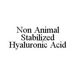 NON ANIMAL STABILIZED HYALURONIC ACID